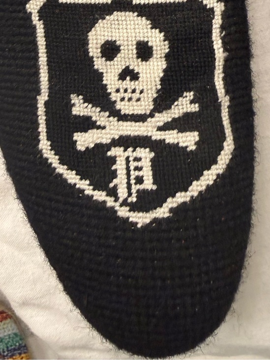 Ralph Lauren Made in Italy Skull Crossbones Needlepoint Smoking Loafers main image 10